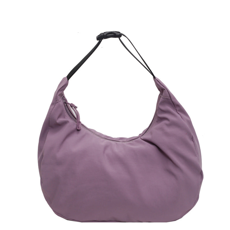 Sac à raviolis léger pour femme, en nylon de couleur unie