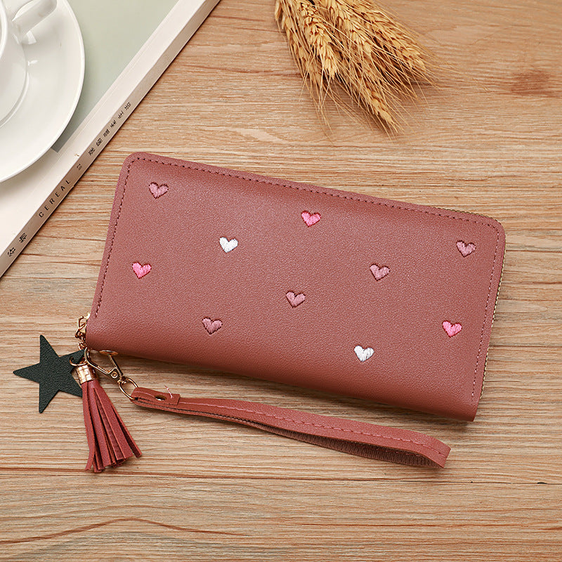 Portefeuille multi-cartes souple pour femme, grande capacité