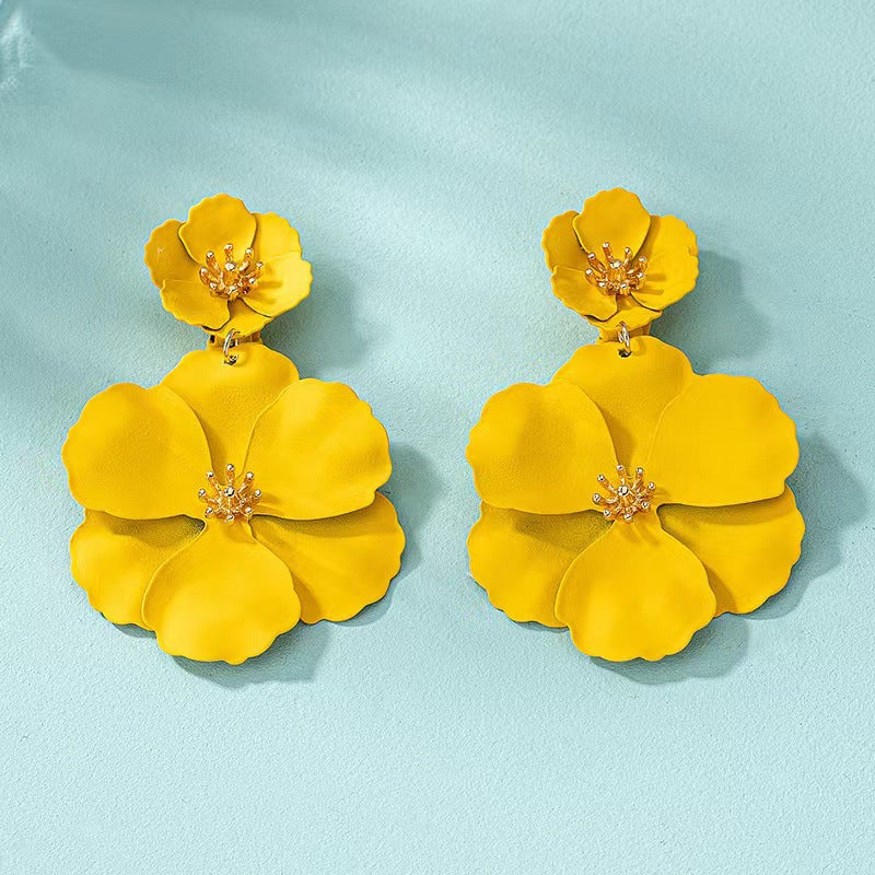 Boucles d'oreilles longues rétro style Mori Girl européennes et américaines