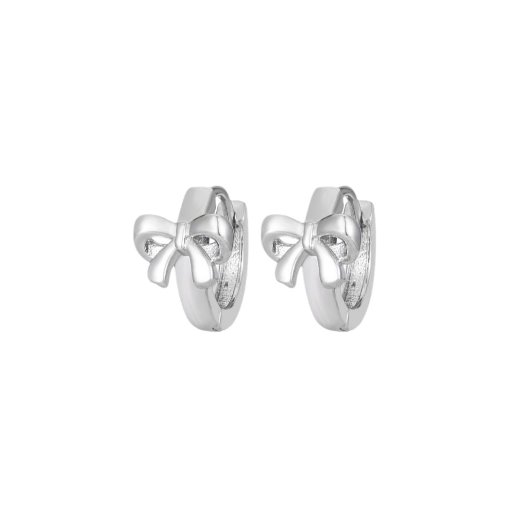Special-interest Design Bow Earrings Women's 18K Gold Plated