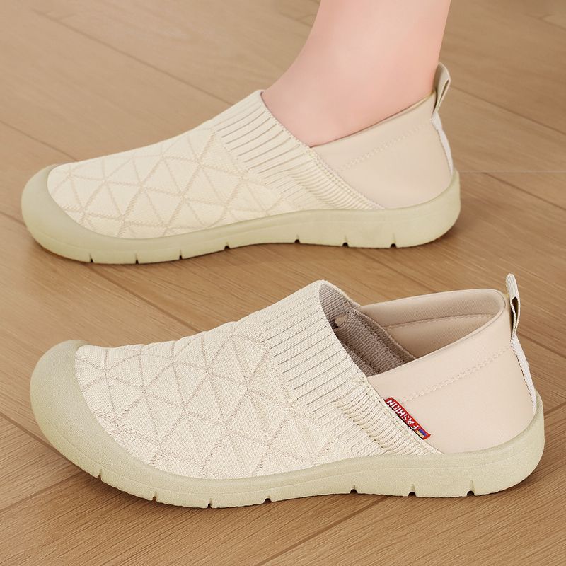 Chaussures en tissu légères et plates pour femmes, confortables et assorties