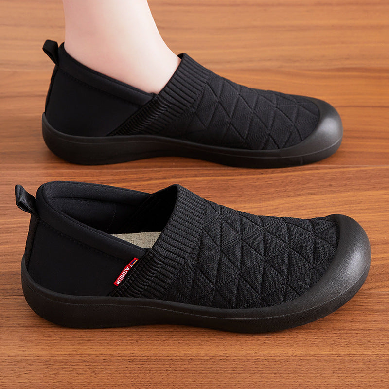 Chaussures en tissu légères et plates pour femmes, confortables et assorties