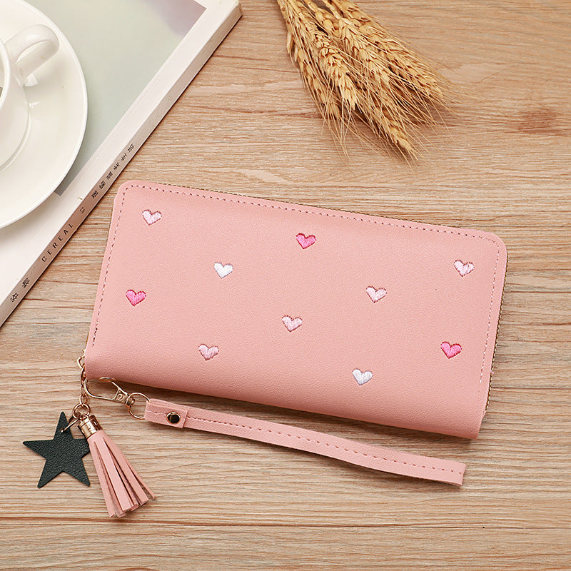 Portefeuille multi-cartes souple pour femme, grande capacité