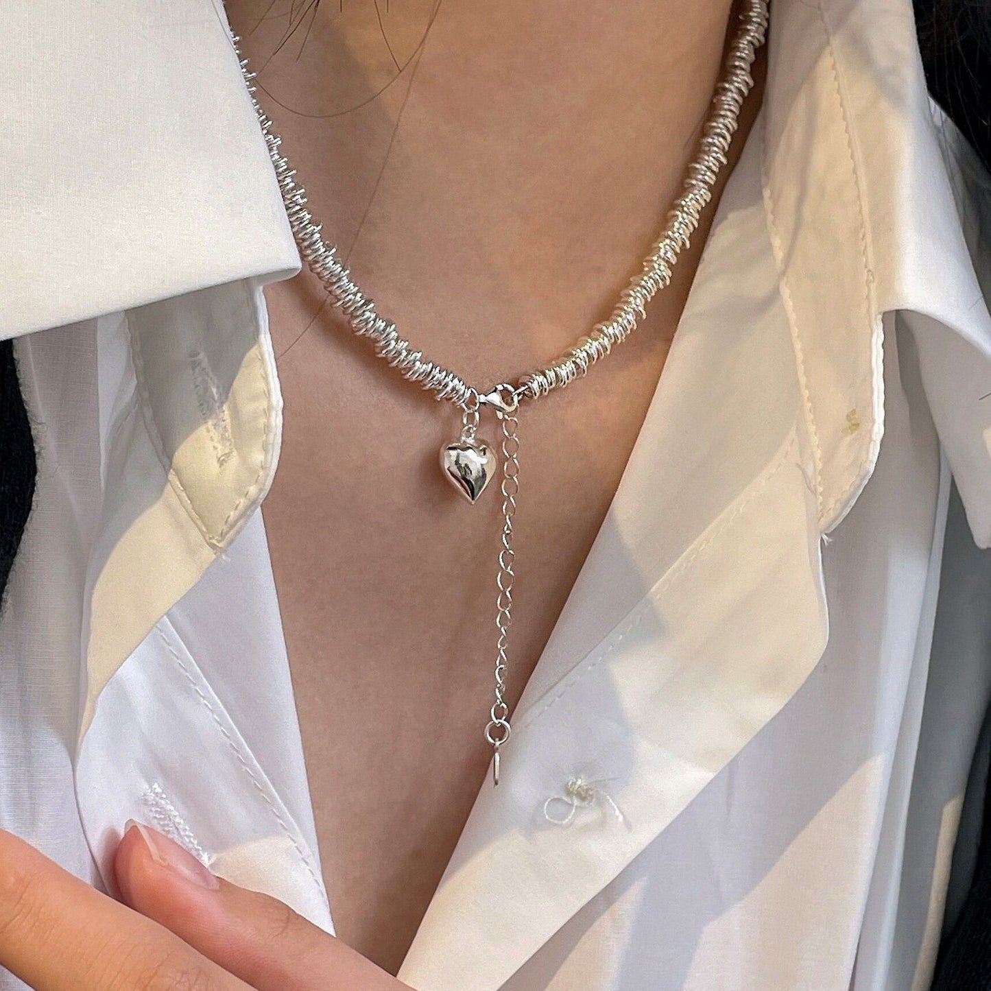 Collier et bracelet pour femme, bague de luxe légère et de haute qualité