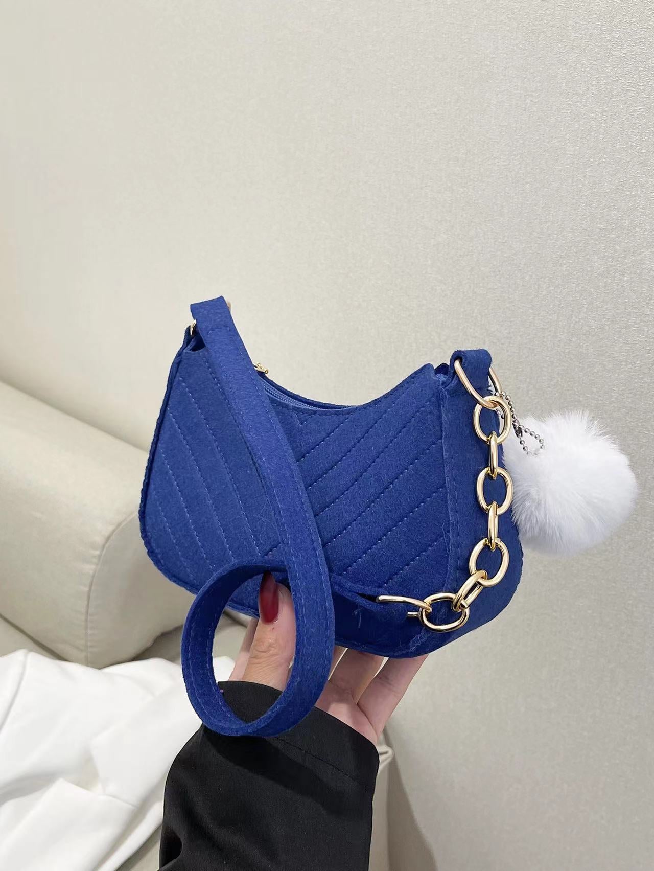 Sac messager décontracté rétro couleur unie pour femme