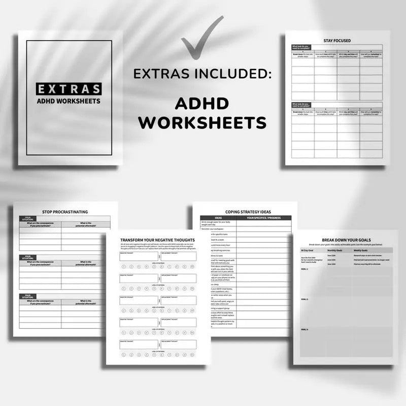 I'm Too 2025 Funny ADHD Planner