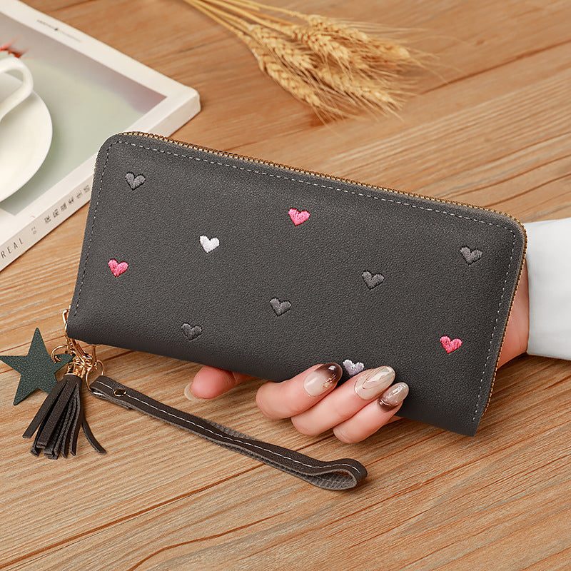 Portefeuille multi-cartes souple pour femme, grande capacité