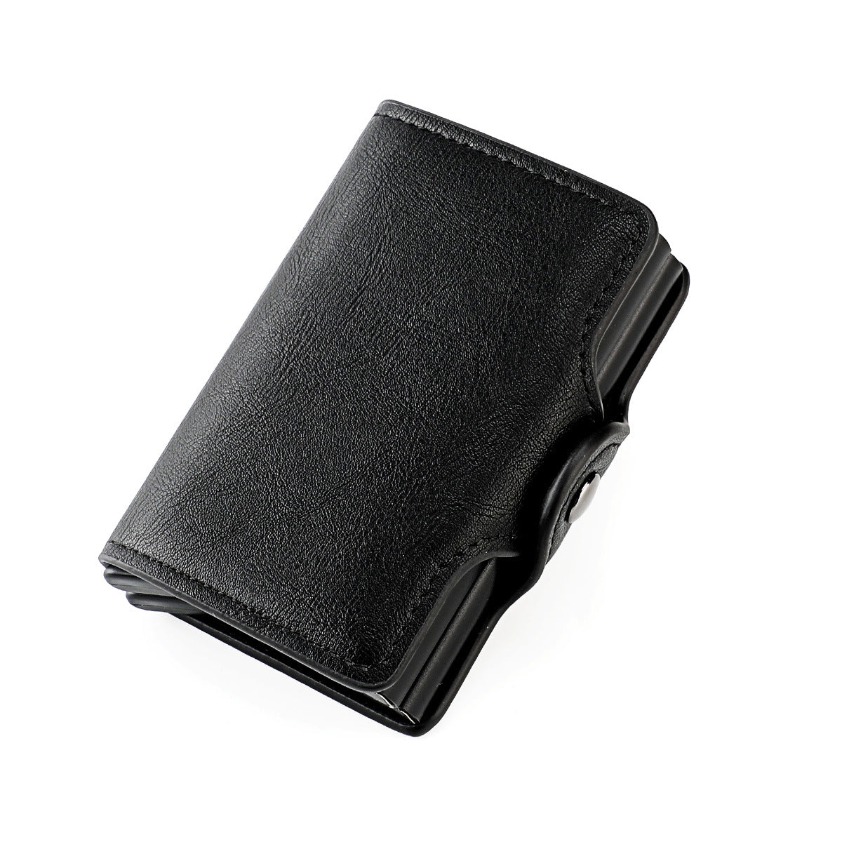 Boîte en aluminium RFID pour hommes, pince à carte, boîte double en aluminium à ouverture automatique