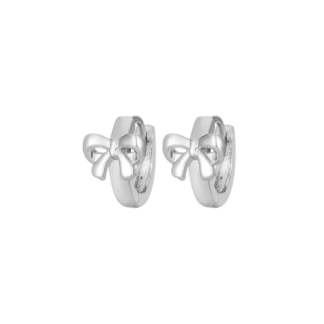 Special-interest Design Bow Earrings Women's 18K Gold Plated