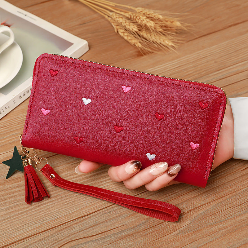 Portefeuille multi-cartes souple pour femme, grande capacité