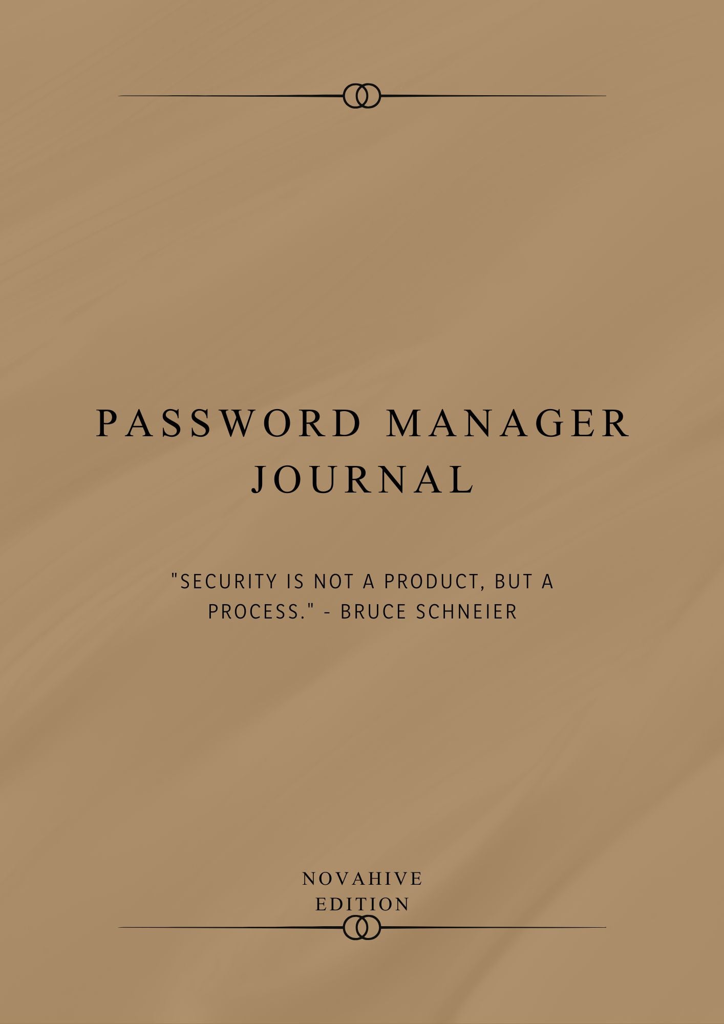 Digital Password Manager Journal