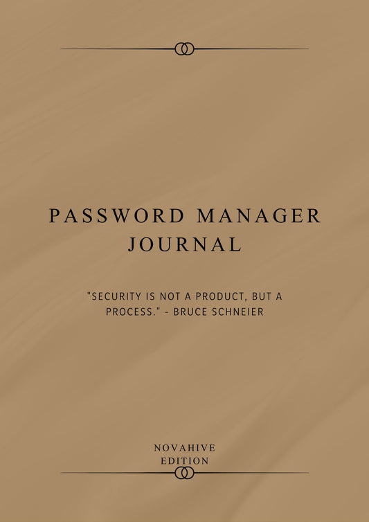 Digital Password Manager Journal