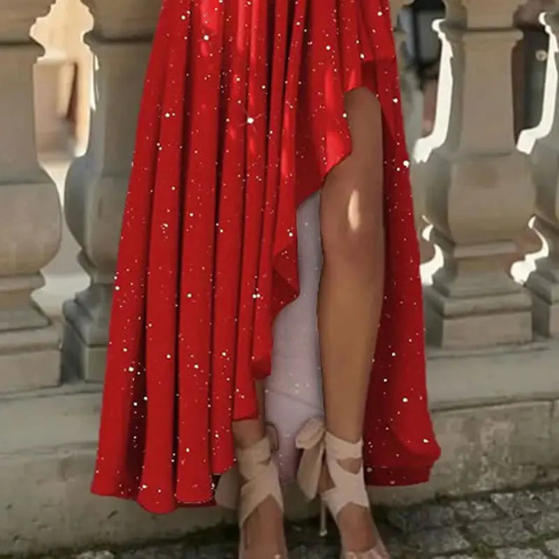 Women Evening Dresses Sexy Elegant Red Cocktail Party Chic Gala Graduation Luxury Formal Occasion Bridesmaid Gown Dress 2025