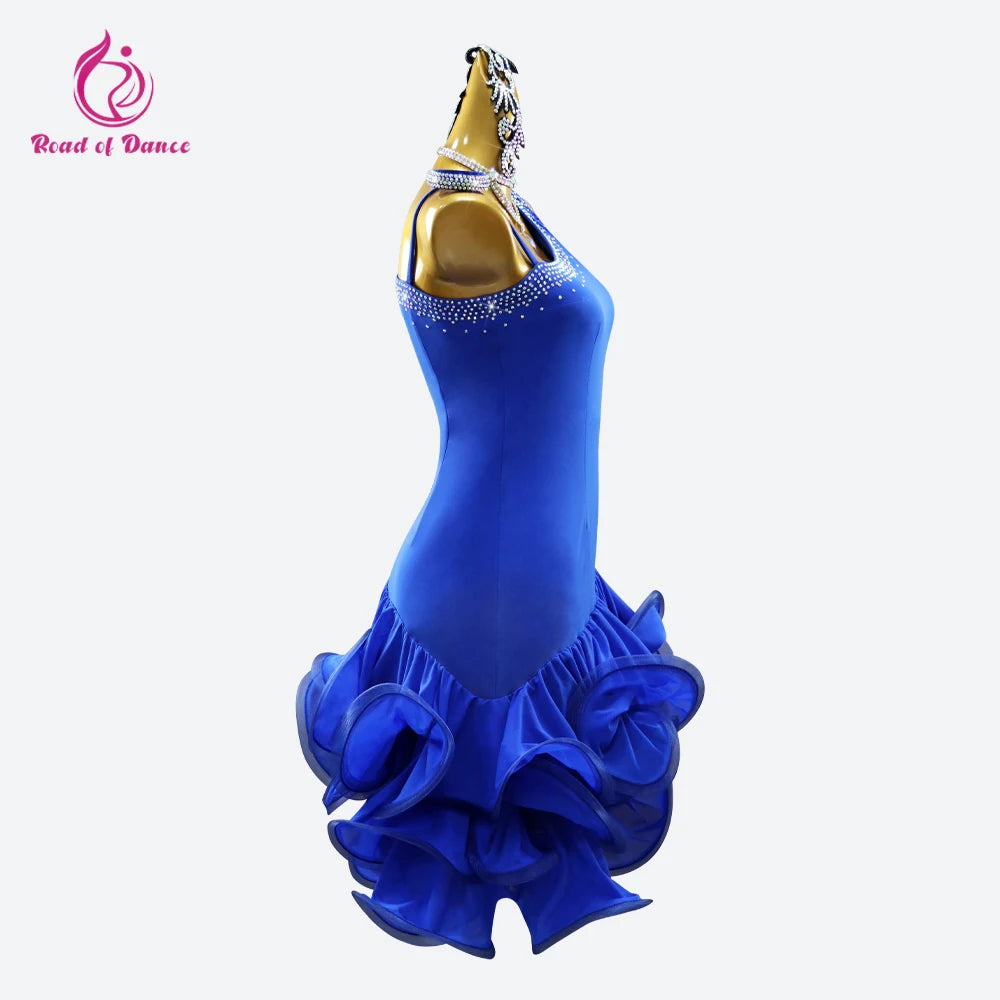 Womens Dress Latin American Clothes Girls Party Dance Stage Costume Practice Competition Costume 2025 Female Evening Sports Suit