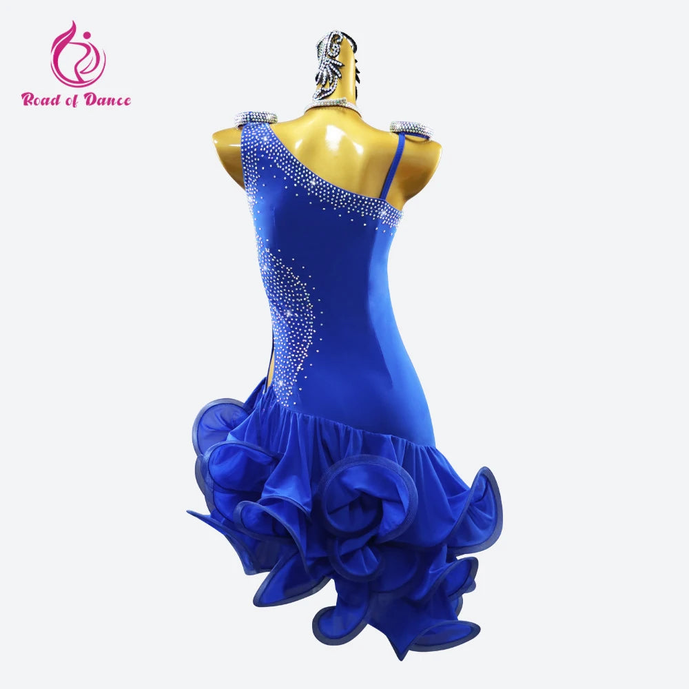 Womens Dress Latin American Clothes Girls Party Dance Stage Costume Practice Competition Costume 2025 Female Evening Sports Suit