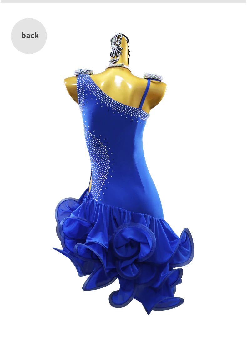 Womens Dress Latin American Clothes Girls Party Dance Stage Costume Practice Competition Costume 2025 Female Evening Sports Suit