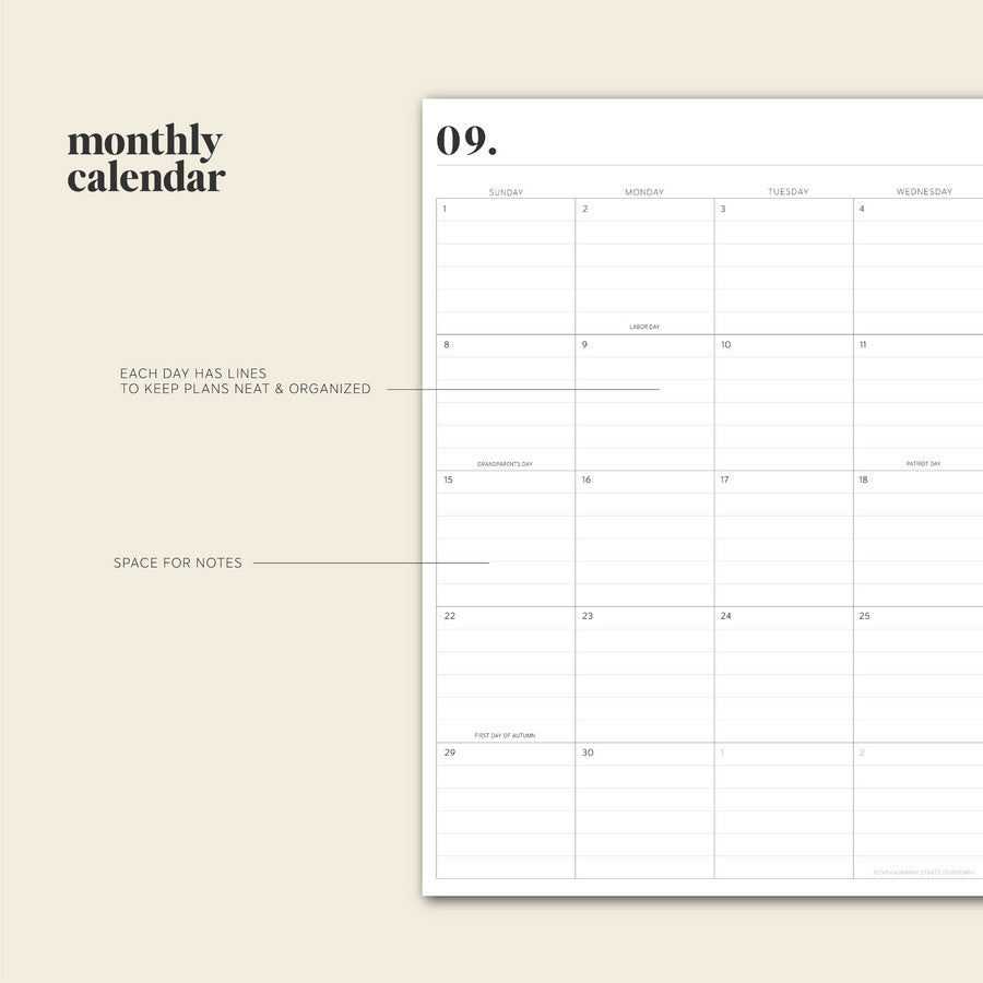 24to25 Daily Planner Annual Planning Notebook