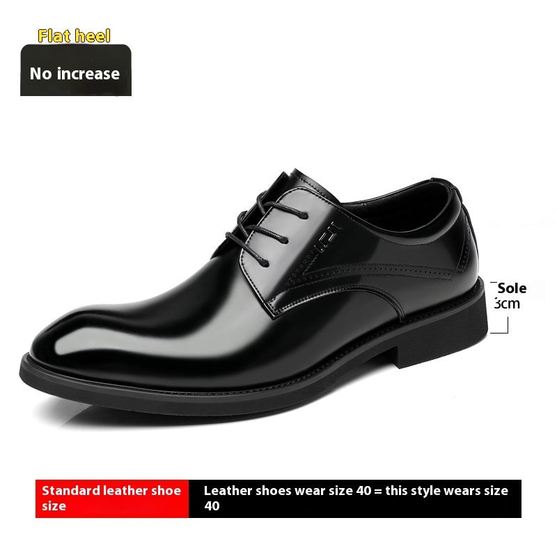 Chaussures pour hommes en cuir véritable, respirantes et formelles