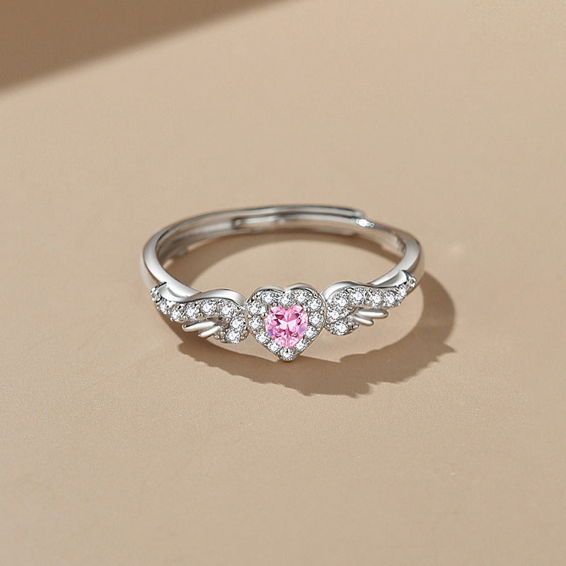 S925 Silver Couple Rings Fashion All-matching