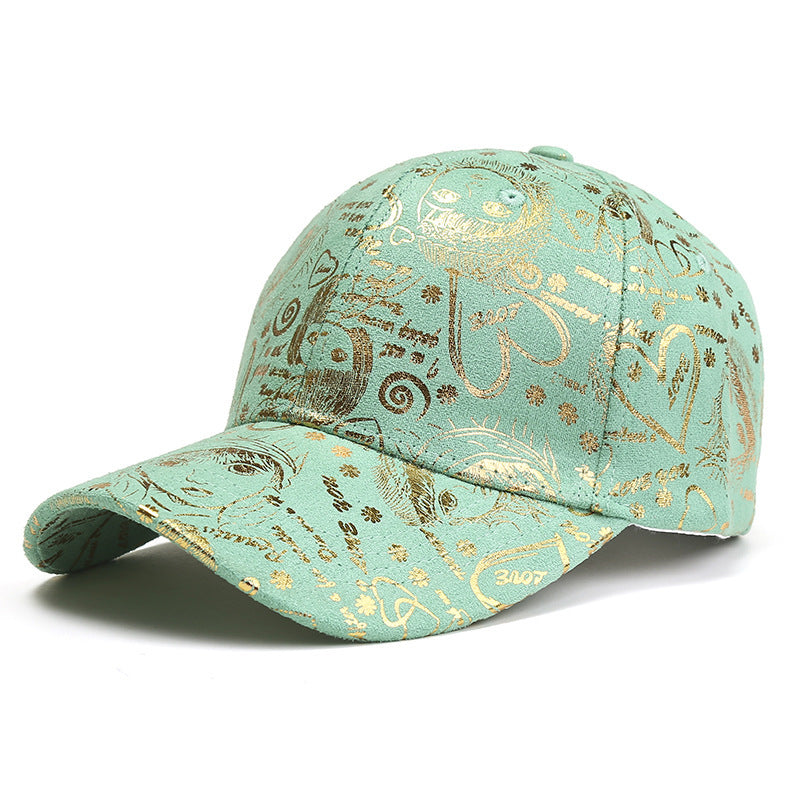 Spring And Summer Baseball Caps For Men And Women Korean Style Floral