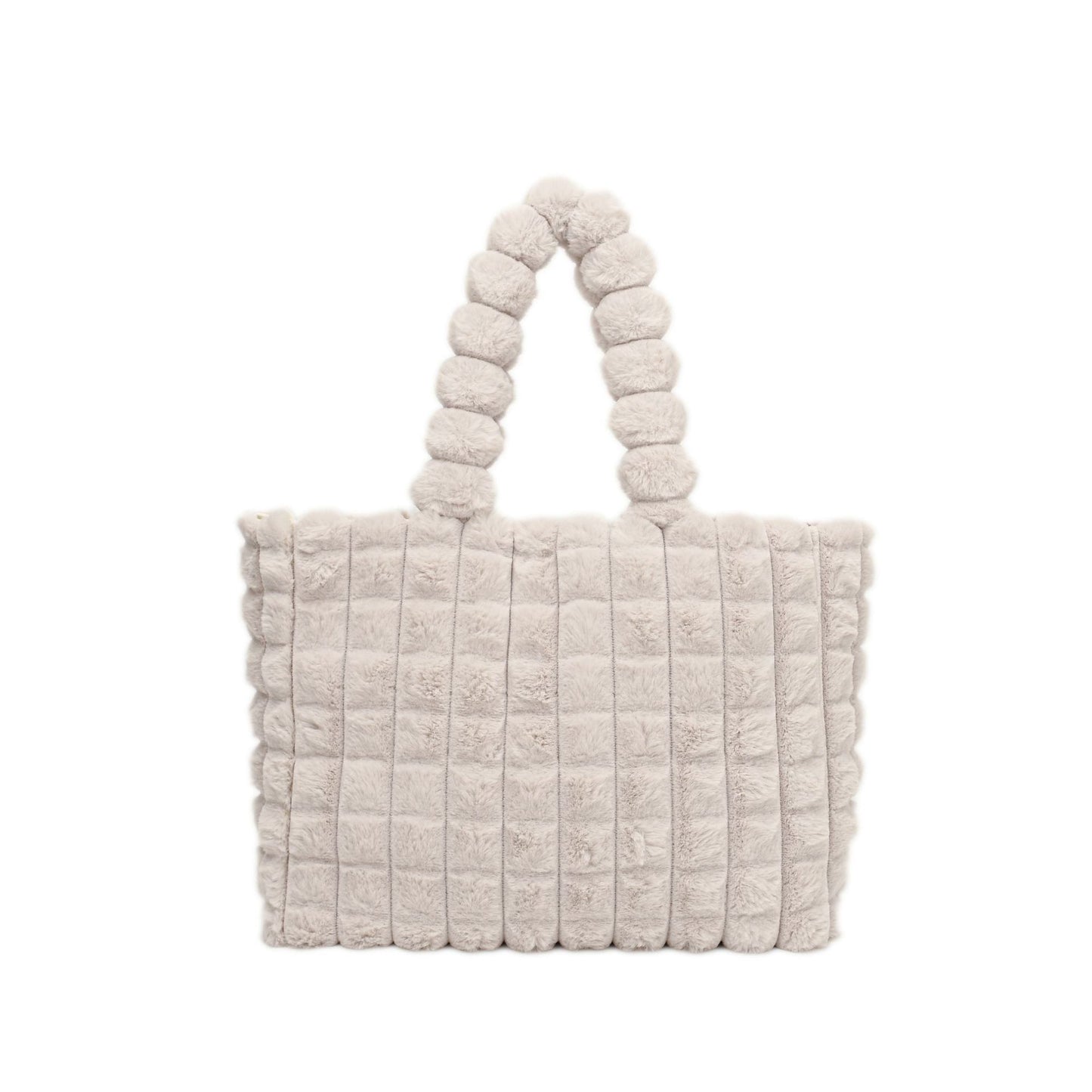 Sacs à main à carreaux, mode hiver, grande capacité, sac de shopping en peluche, style coréen, sacs fourre-tout de luxe personnalisés pour femmes