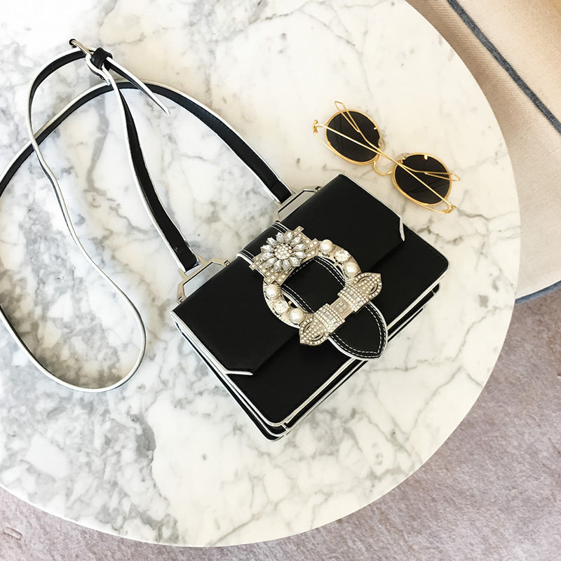 Sacs de créateurs de mode célèbres pour femmes, sacs de créateurs à fermeture diamant, sacs à main en cuir PU de qualité pour femmes, sacs à bandoulière élégants pour dames 