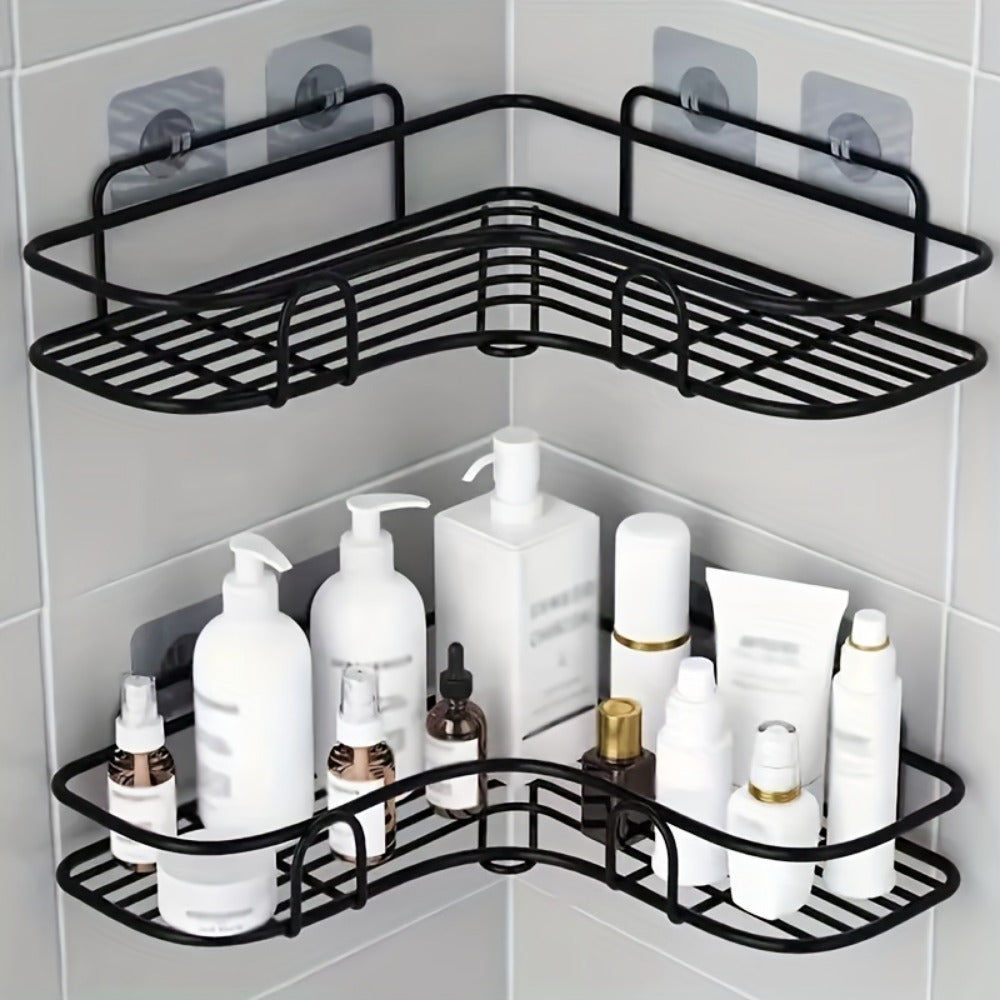 Floating bathroom shelf installed on wall