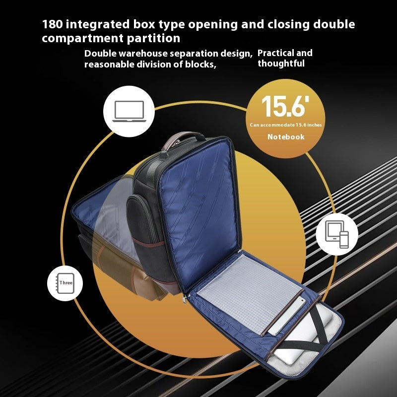 Sac d'école multi-poches, grande capacité, multifonctionnel, en tissu Oxford, pour ordinateur portable