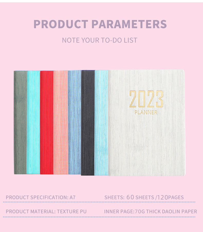 Mini Notebook 365 Days Portable Pocket Notepad Daily Weekly Agenda Planner