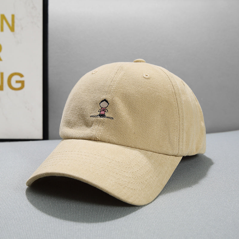 Face Displayed Small Letters Sun Visor Baseball Cap