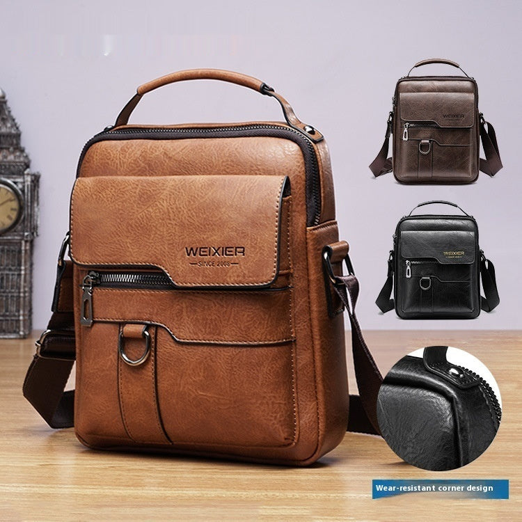 Sac messager à bandoulière pour homme, style rétro, sac à dos d'affaires