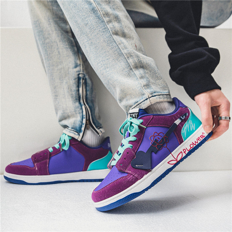 Chaussures graffiti tendance et polyvalentes pour hommes