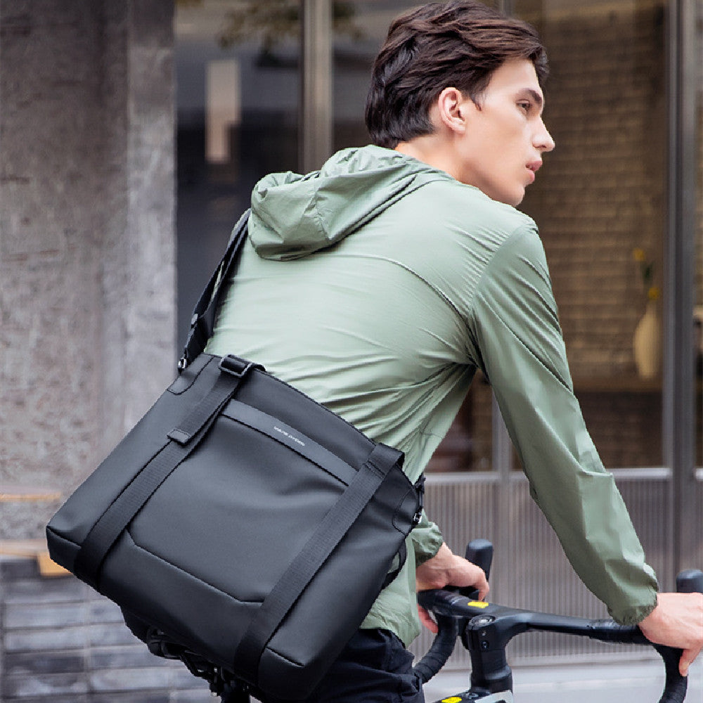Sac messager à bandoulière multicouche grande capacité pour homme