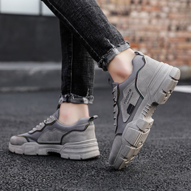 Autumn Style Men's Shoes Casual All-match Tooling Safety Shoes
