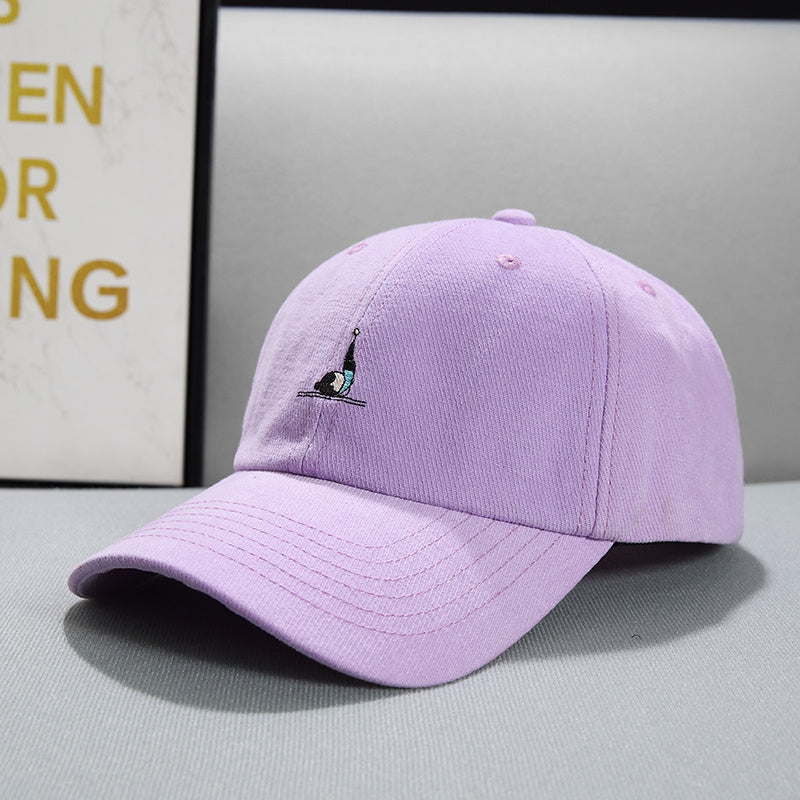 Face Displayed Small Letters Sun Visor Baseball Cap