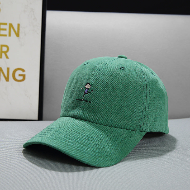 Face Displayed Small Letters Sun Visor Baseball Cap