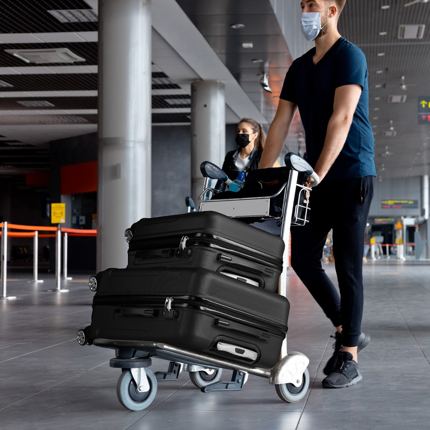 Three In One ABS PC Suitcase 20in 24in 28in Suitcase