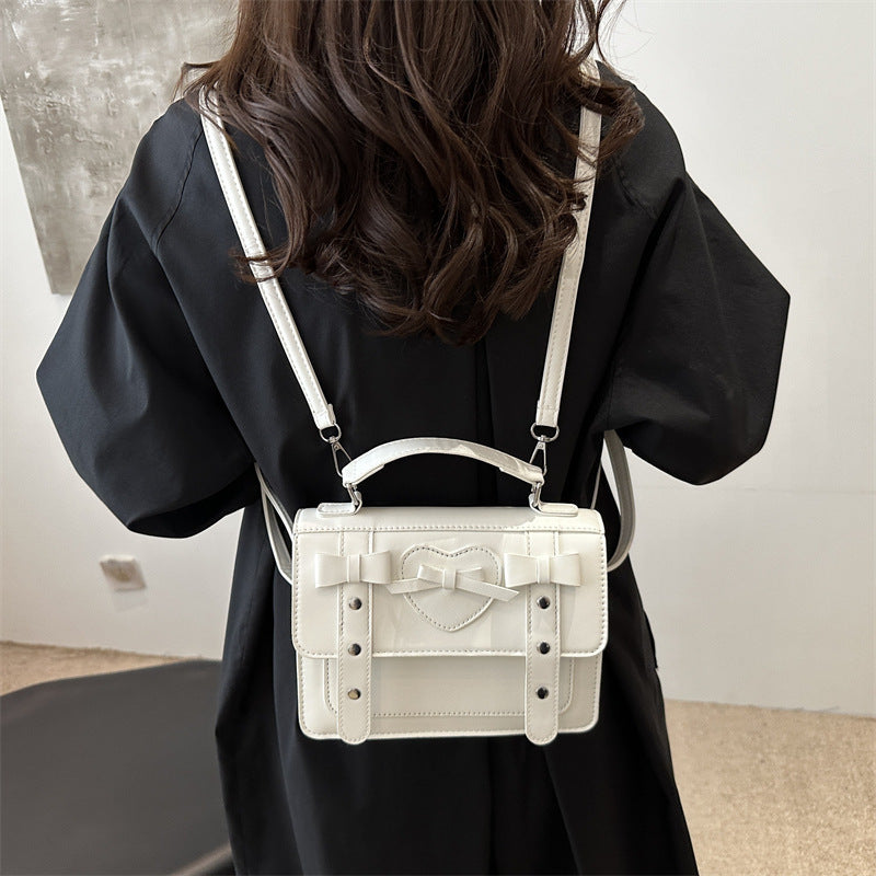 Sac à bandoulière tendance grande capacité, petit sac carré pour femme