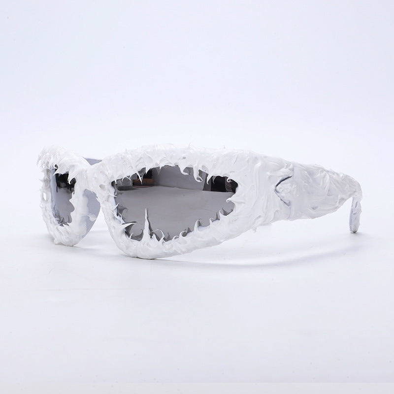 Punk Hot Girl Style Fashion Cat Eye Personality Men And Women Sun Glasses