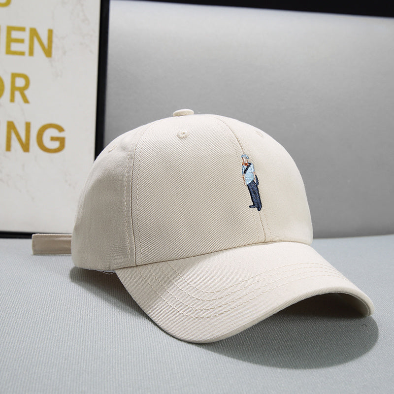 Face Displayed Small Letters Sun Visor Baseball Cap