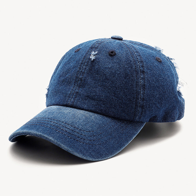 Casquettes de baseball coréennes en denim pour hommes et femmes