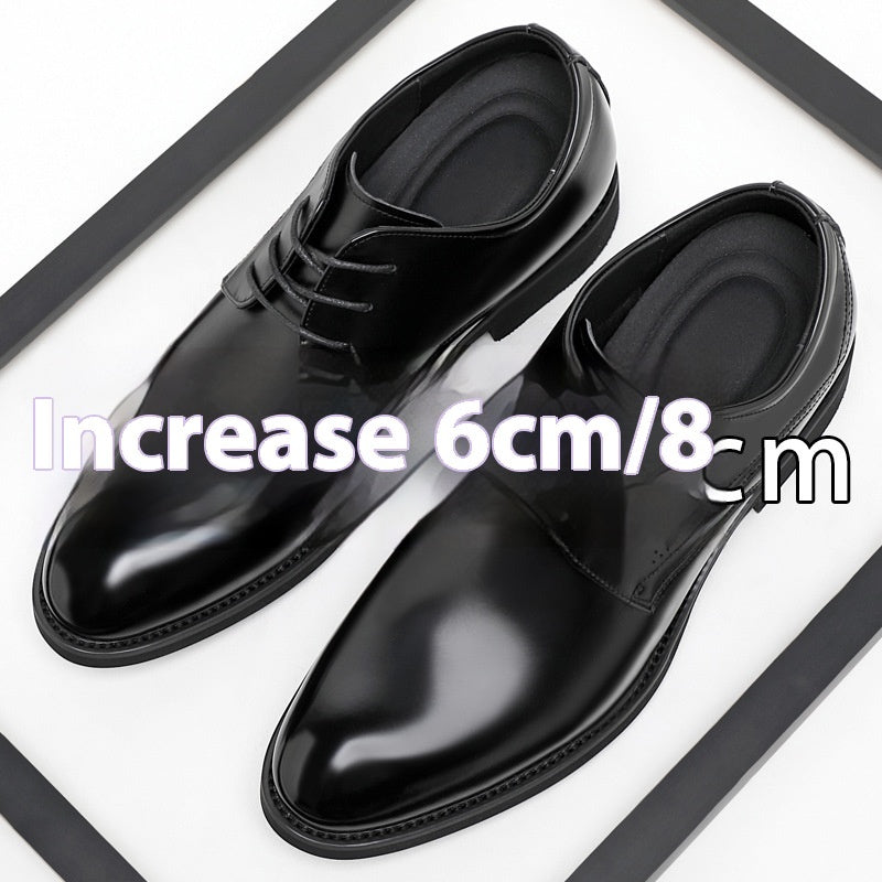 Chaussures pour hommes en cuir véritable, respirantes et formelles