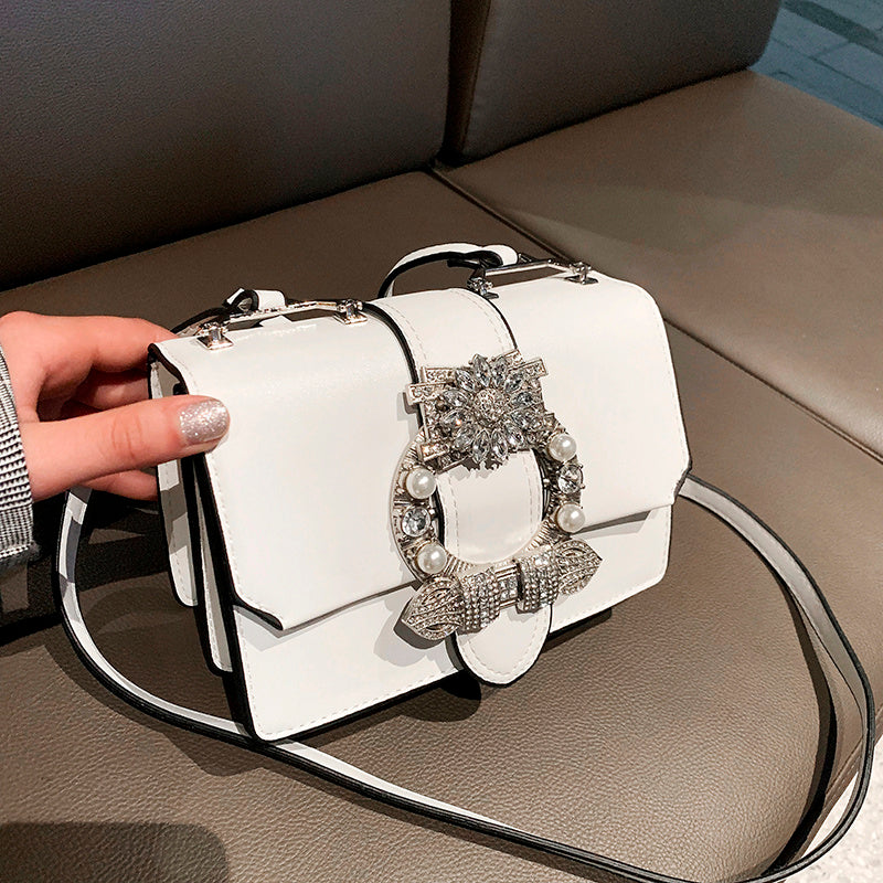 Sacs de créateurs de mode célèbres pour femmes, sacs de créateurs à fermeture diamant, sacs à main en cuir PU de qualité pour femmes, sacs à bandoulière élégants pour dames 