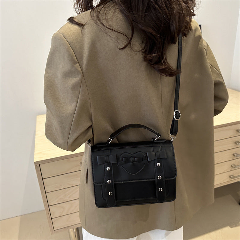 Sac à bandoulière tendance grande capacité, petit sac carré pour femme