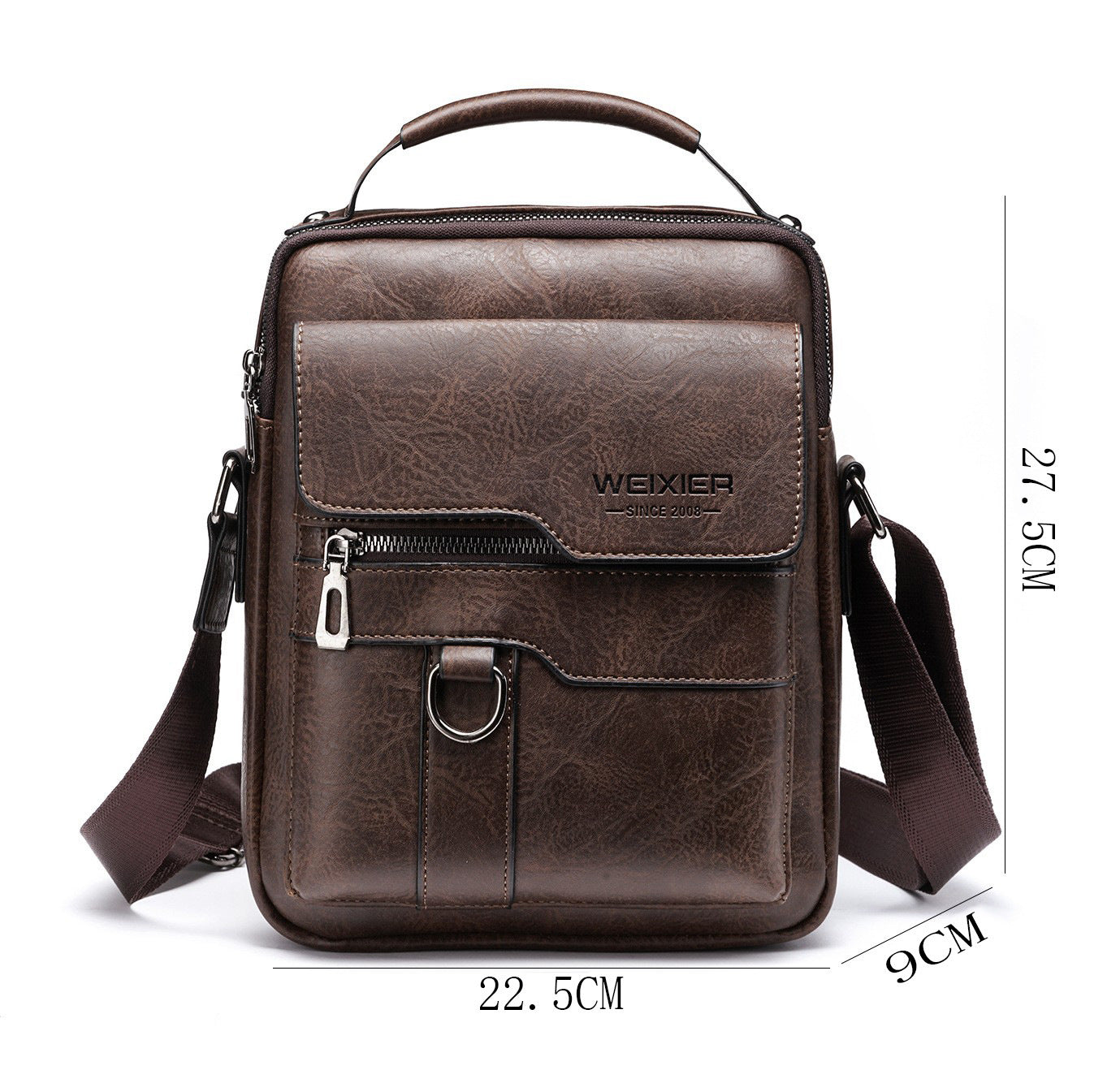 Sac messager à bandoulière pour homme, style rétro, sac à dos d'affaires