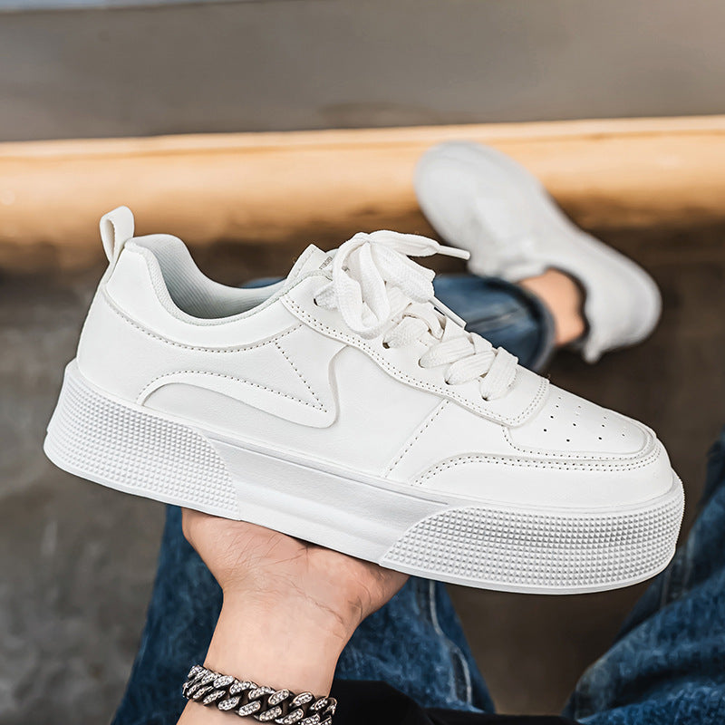 Baskets décontractées et polyvalentes pour homme, chaussures de sport blanches