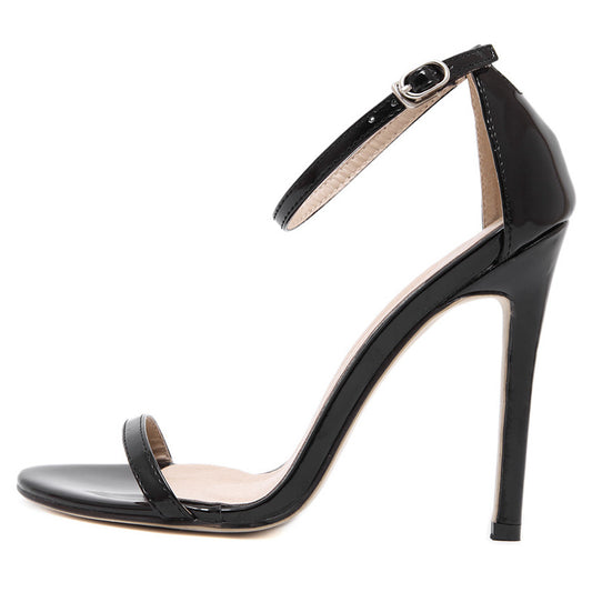 Sandales à talons hauts classiques, chaussures de mariage simples et sauvages pour femmes