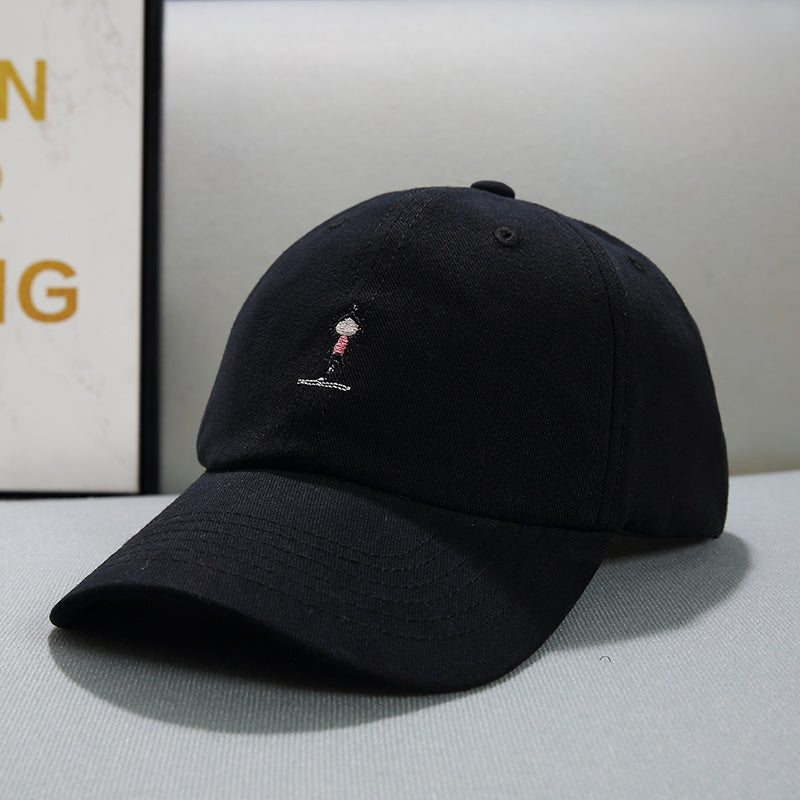 Face Displayed Small Letters Sun Visor Baseball Cap