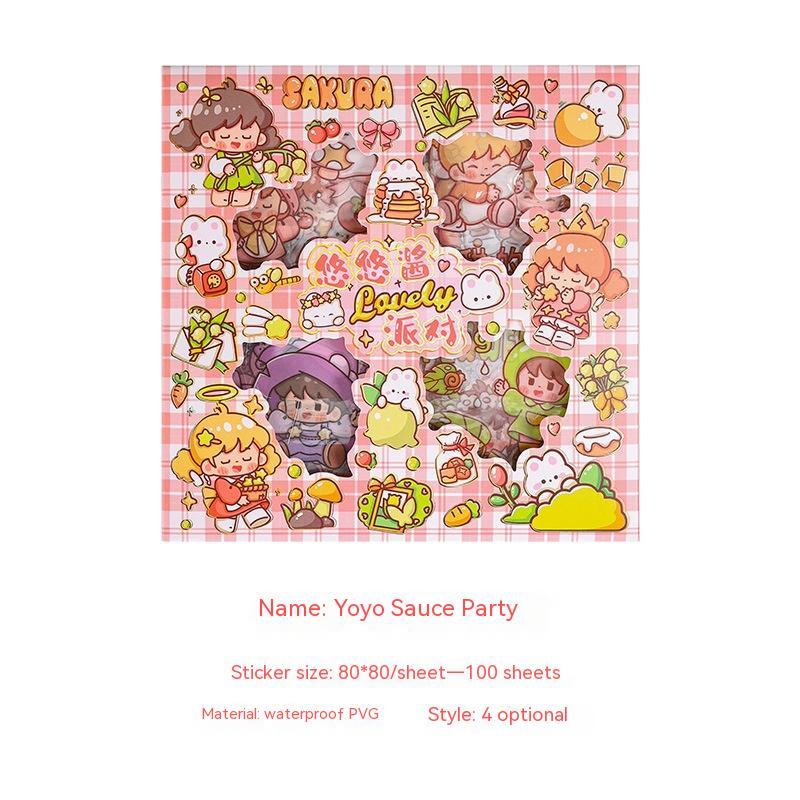 Cute Cartoon Boxed Stickers For Journals