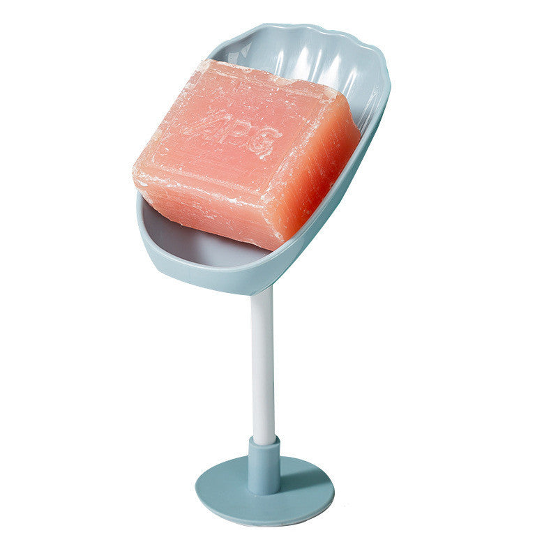 Perforation-free soap holder with creative drainage